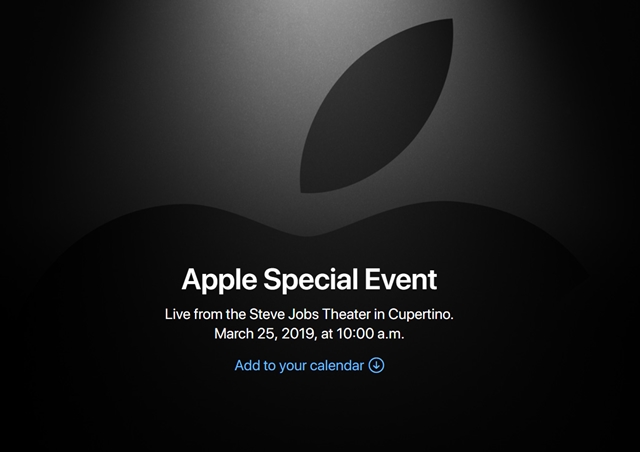 애플은 25일(현지 시간) 오전 10시 미국 캘리포니아주 쿠퍼티노 스티브잡스 극장에서 스페셜 행사를 개최한다고 밝혔다. /애플 홈페이지