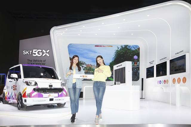 SK텔레콤은 29일부터 다음 달 7일까지 일산 킨텍스에서 열리는 2019 서울모터쇼에 지속가능하고 지능화된 이동혁명을 주제로 참가한다고 28일 밝혔다. /SK텔레콤 제공