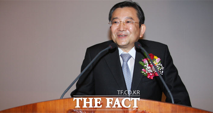 김학의 전 법무부 차관(당시 광주고검장)이 2012년 8월 이임식에서 소감을 밝히고 있다./광주고검 제공