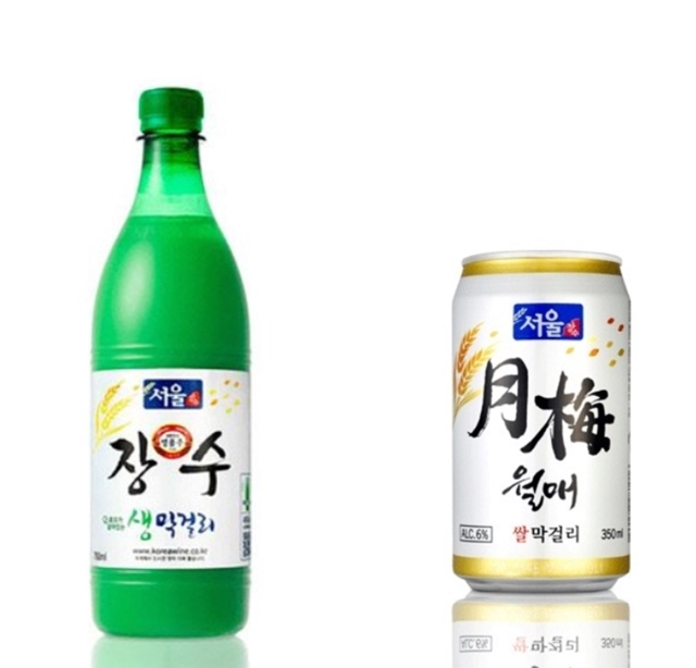 서울탁주협회는 2017년 기준 1800억원의 매출을 올렸다. 특히 대표 제품인 장수막걸리는 연매출 1000억 원에 달하는 것으로 알려졌다. 왼쪽부터 장수막걸리, 월매 제품 이미지 /서울탁주협회 제공