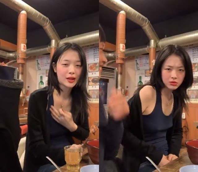 설리는 취중 방송을 하며 솔직한 심정을 밝혔지만, 일각에서는 이를 두고 도가 지나친 게 아니냐며 비판의 목소리를 내고 있다. /설리 인스타그램 라이브 방송 캡처