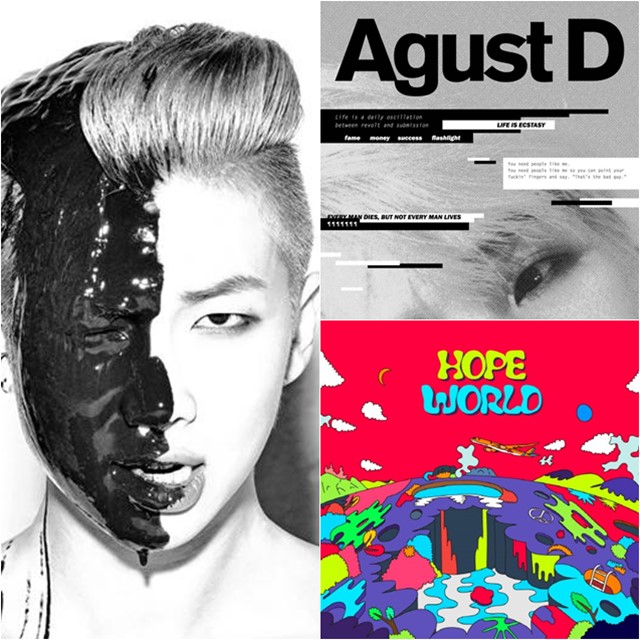 RM의 DO YOU 앨범 표지(좌), 슈가(위)와 제이홉 또한 믹스테이프를 발표한 바 있다. /빅히트 엔터테인먼트 제공