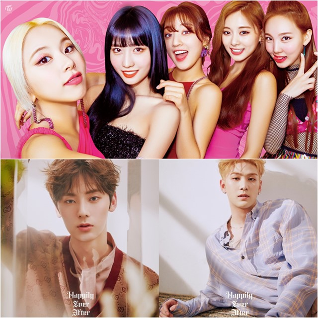 트와이스와 뉴이스트는 각각 오는 22일, 29일 가요계에 복귀할 예정이다. /JYP 엔터테이먼트, 플레디스 엔터테인먼트