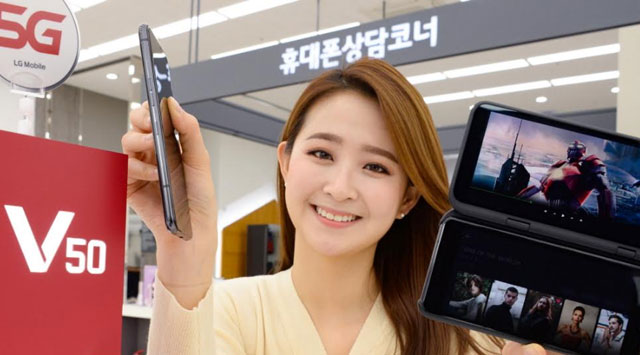 LG유플러스는 오는 10일 출시되는 LG전자 5G 스마트폰 V50 씽큐에 파격적인 공시지원금을 제공한다고 8일 밝혔다. /LG전자 제공
