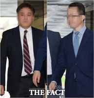  [TF현장] '삼바 증거인멸 혐의' 삼성전자 임원 법원 출석…취재진 질문에 '신중'