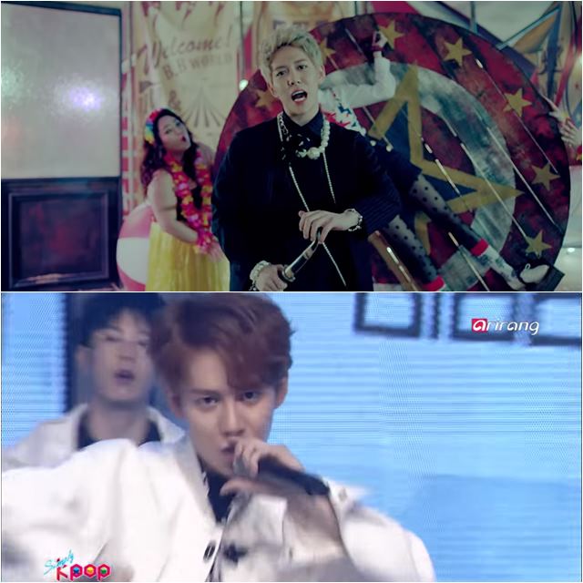 박경은 그룹 블락비 소속 가수이자 솔로 가수로도 활발히 활동하고 있다. /블락비 잭팟 뮤직비디오 캡처, 아리랑 TV 방송 캡처