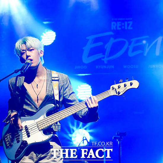 아이즈의 신곡 에덴은 록 장르 노래로, 천국과 기쁨을 추구하는 내용을 담았다. /김세정 기자