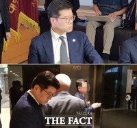 [TF현장] 유석진 코오롱 사장, 인보사 질문에 취재진 밀어내며 줄행랑