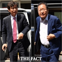 [TF포토] 유시민-홍준표, '홍카레오'로 맞짱토론