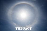 [TF포토] 평택 하늘에 뜬 '동그라미 무지개'