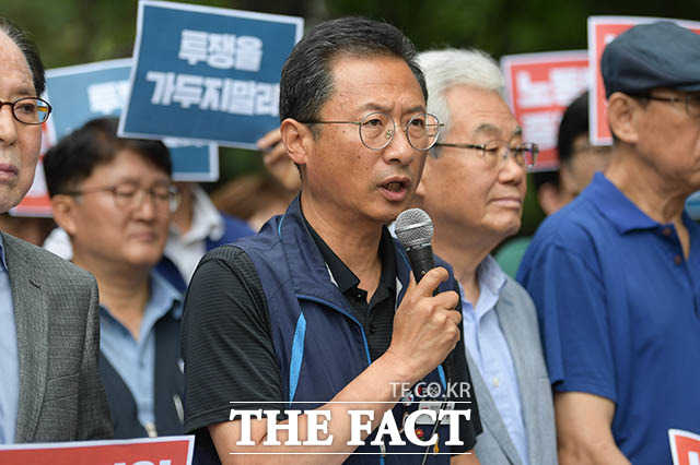 김명환 민주노총 위원장/김세정 기자