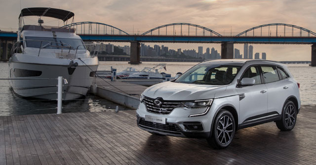 르노삼성자동차가 전월, 전년 동월 대비 모두 성장한 6월 내수 판매 성적표를 내놨다. 사진은 QM6의 부분변경 모델 더 뉴 QM6. /르노삼성자동차 제공