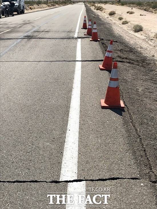 미국 캘리포니아 남부에서 한국 시간으로 6일 규모 7.1의 강진이 발생했다. /뉴시스
