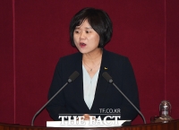 [TF포토] 비교섭단체 대표 연설하는 이정미 정의당 대표