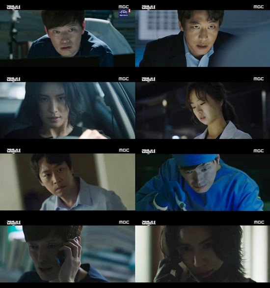 검법남녀 시즌 2에서 오만석이 노민우에 의해 위기에 처하는 모습이 그려졌다. /MBC 검법남녀 시즌 2 방송 캡처