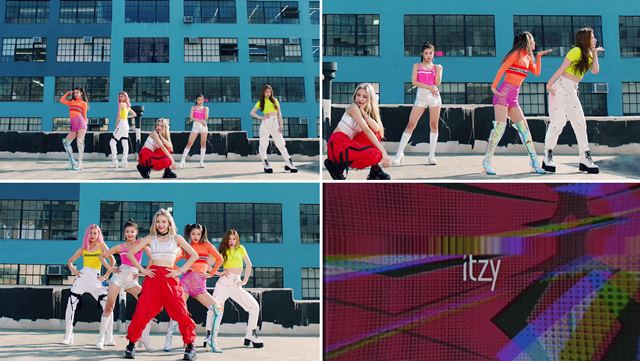ITZY 뮤직비디오 티저에서 멤버들이 퍼포먼스 일부를 펼쳤다. /ITZY ICY 뮤직비디오 티저 영상 화면 캡처