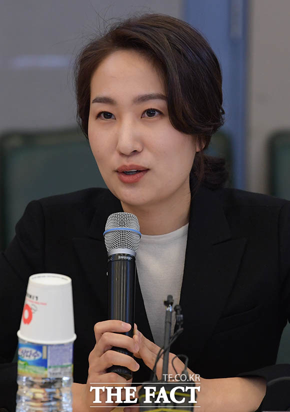김수민 바른미래당 의원이 26일 이른바 연예기획사 사기 방지법을 대표발의했다. /김세정 기자