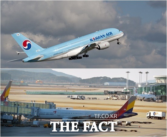 일본 노선 공급 과잉과 일본 여행객 감소 등의 이유로 LCC에 이어 대형항공사인 대한항공과 아시아나항공이 연이어 일본 노선 감축을 발표했다. 아시아나항공은 기존 투입하던 대형 항공기를 대신해 소형 항공기를 투입한다는 방침이며, 대한항공은 부산-삿포로 노선 운항을 중단한다. /더팩트 DB