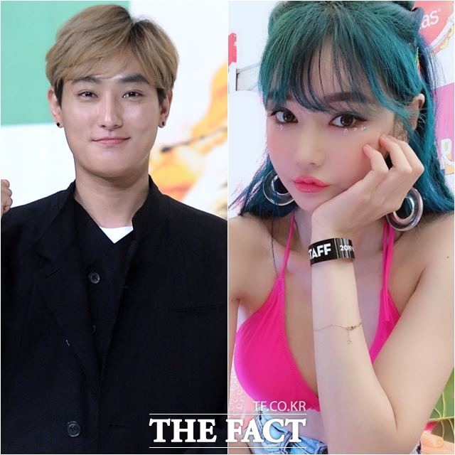 ㄱ강타(왼쪽)와 우주안이 연인으로 추정될만한 장면이 담긴 영상이 공개됐다. 이에 강타 측이 두 사람의 관계가 이미 몇 년 전 끝났다고 전했다. /더팩트 DB, 우주안 인스타그램