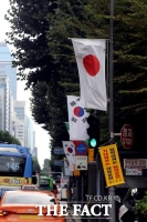  강남구 일대 일장기 내린다…화이트리스트 항의 표시