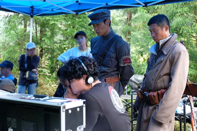 영화 봉오동 전투 촬영 현장 모습. 봉오동 전투는 지난해 12월 동강 유역에서 촬영을 하고 생태·경관보전지역을 훼손했다. /쇼박스 제공