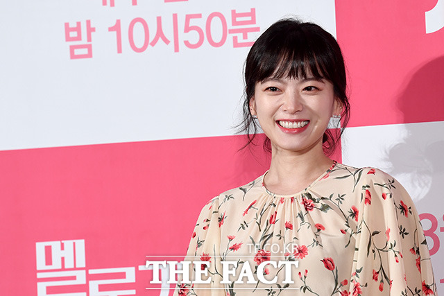 천우희는 멜로가 체질에서 드라마 작가 역할을 맡았다. 안재홍과 러브라인을 펼친다. /남용희 기자