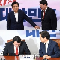 [TF사진관] '손 내민 황교안, 고개 숙인 윤석열'