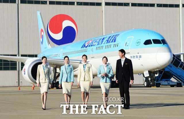 대한항공 객실 승무원들이 응급조치로 기내 응급환자의 생명을 구했다. /더팩트 DB