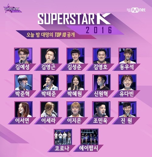 2016년 8번째 시즌으로 막을 내린 슈퍼스타K 시리즈도 조작 의심 대상에 포함됐다. /엠넷 제공