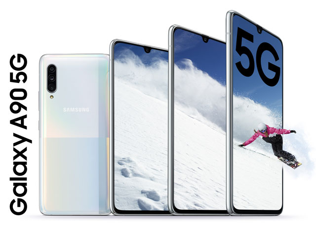 삼성전자가 갤럭시A 시리즈 최초 5G 이동통신을 지원하는 영 프리미엄 스마트폰 갤럭시A90 5G를 4일 국내에 출시한다. /삼성전자 제공