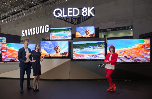 삼성전자는 6일(현지 시간) 독일 베를린에서 열리는 IFA 2019에서 업계 최대 규모로 전시관을 꾸려 혁신 제품을 선보일 계획이다. 55인치부터 98인치까지 QLED 8K TV 풀라인업이 전시된다. /삼성전자 제공