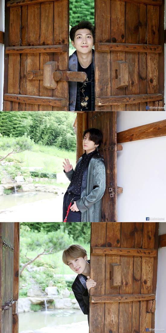 RM, 정국, 슈가가 카메라를 향해 포즈를 취하고 있다. /방탄소년단 페이스북