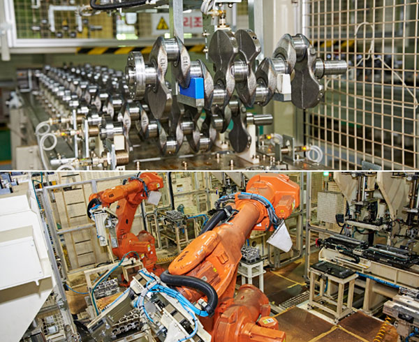 2공장에 있는 가동 라인은 전체 자동화 공정으로 이뤄진다. /쌍용자동차 제공