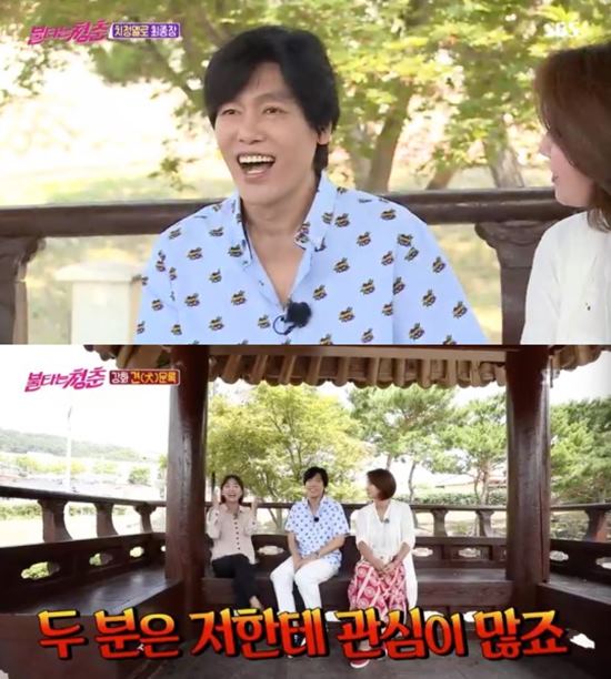 불청에서 최성국을 둘러싼 박연수와 이연수의 묘한 기류가 형성됐다. /SBS 불타는 청춘 방송 캡처