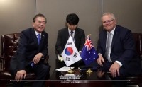 文대통령, 호주 총리와 정상회담…에너지·방산 협력 확대키로