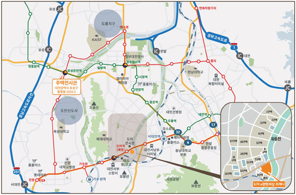 도마 e편한세상 포레나 단지 반경 750m 내 2호선 트램 도마역이 개통될 예정이다. /대림산업 제공