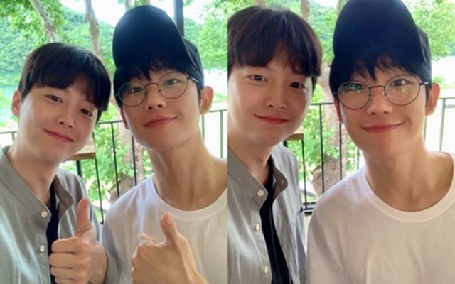 배우 정해인(오른쪽)과 임현수가 드라마에 이어 예능에서 만난다. /임현수 인스타그램