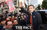 [TF포토] '조국 규탄' 집회 참석한 황교안 대표