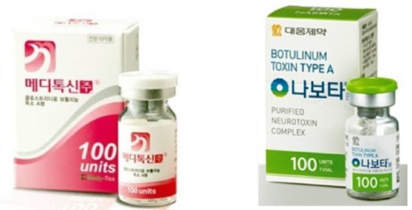 메디톡스와 대웅제약은 지난 2016년부터 보톡스 균주 출처를 둘러싼 공방을 벌여왔다. 현재 메디톡스는 메디톡신(사진 왼쪽)을, 대웅제약은 나보타를 각각 보유하고 있다. /각사 제공