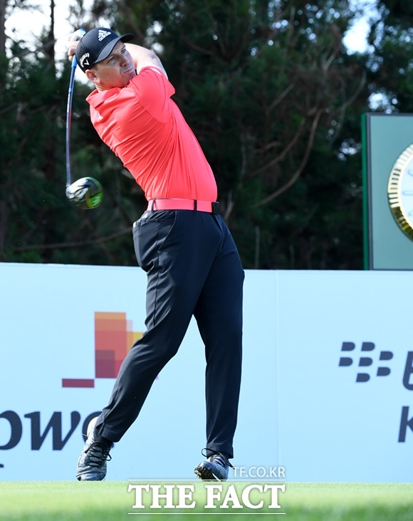 세르히오 가르시아 선수가 19일 오전 제주특별자치도 서귀포시 나인브릿지 CC에서 열린 PGA(미국프로골프) TOUR 2019 더 CJ컵 @ 나인브릿지대회에 참가해 경기를 펼치고 있다. /제주=임세준 기자