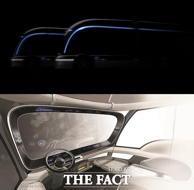 현대자동차가 22일 미래 상용차의 새 비전을 담은 수소전용 대형트럭 콘셉트 HDC-6 넵튠의 티저를 최초로 공개했다. /현대자동차 제공