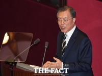 [TF포토] 내년도 예산안에 대한 시정연설 하는 문재인 대통령