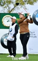 [TF포토] 'KLPGA 투어 1위' 최혜진의 깔끔한 티샷
