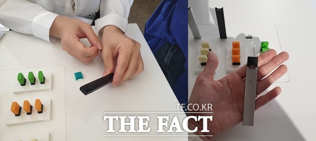 편의점에 공급이 중단된 쥴랩스코리아의 쥴(사진) 팟 트로피칼, 딜라이트, 크리스프 3종. /더팩트 DB