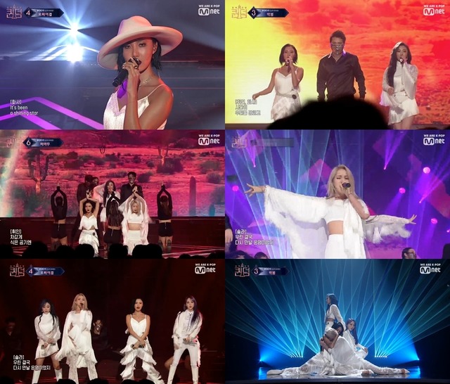 마마무가 지난 31일 방송된 엠넷 퀸덤 파이널 생방송 무대에서 경연곡 우린 결국 다시 만날 운명이었지(Destiny)로 최종 우승을 차지했다. /방송캡처