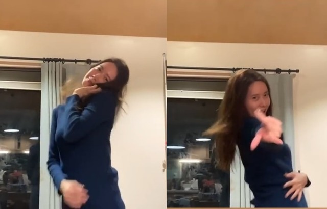 이효리가 윤아가 춤 추는 모습이 담긴 짧은 영상을 공개했다. /이효리 인스타그램