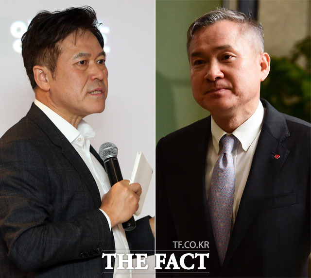 박정호 SK텔레콤 사장과 하현회 LG유플러스 부회장은 내년에도 계속 회사를 이끌어나갈 것으로 예상된다. /더팩트 DB