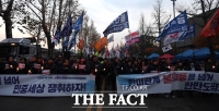 [TF포토] '청와대 앞에 집결한 전국민중대회'