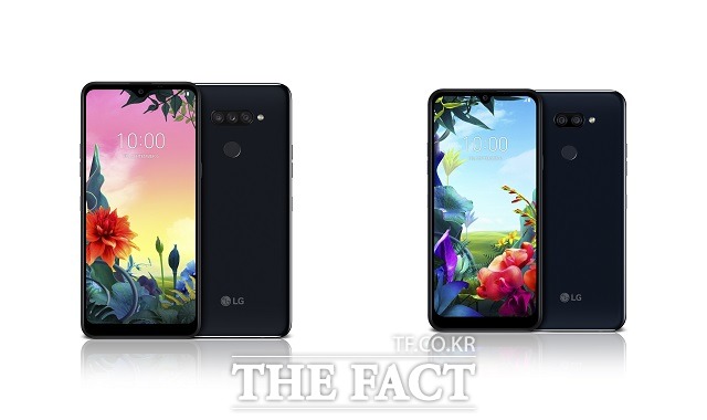 LG전자가 글로벌 스마트폰 시장 선점을 위해 해외 주요 시장에서 실속형 스마트폰인 LG K50S(왼쪽), LG K40S 등 LG K시리즈 신제품을 잇달아 출시하고 있다. /LG전자 제공