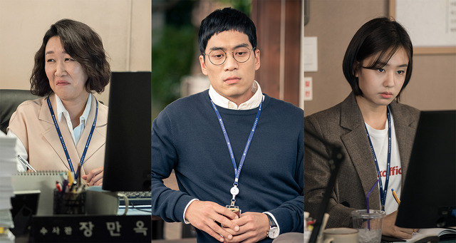 JTBC 검사내전에 백현주, 안창환, 안은진(왼쪽부터)이 출연한다. /에스피스 제공